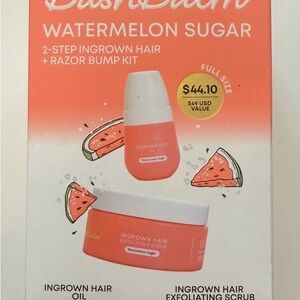 🍉 Bushbalm Watermelon Sugar Ingrown Hair Kit – FULL SIZE 🍉